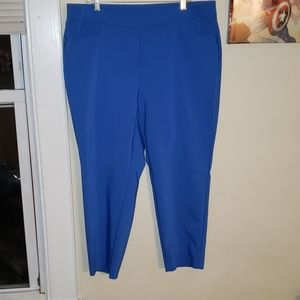 Rafaella Royal Blue Ankle Pants 18W